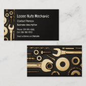 Mécanique, Ingénieur, Carte de visite de manuel de (Devant / Derrière)