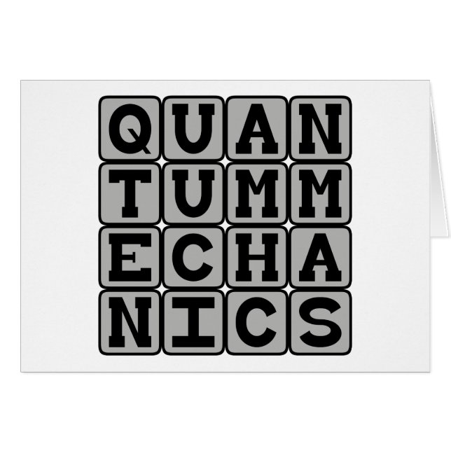 Mécanique quantique, Concept de physique (Devant horizontal)