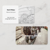 Mécanique Vélo / Magasin / Vendeur Carte de visite (Devant / Derrière)