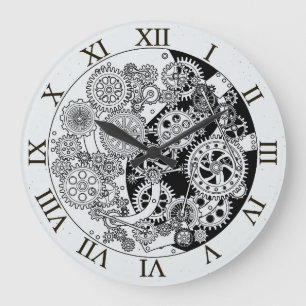 Mécanisme d'horloge avec roulettes Mur Horloge