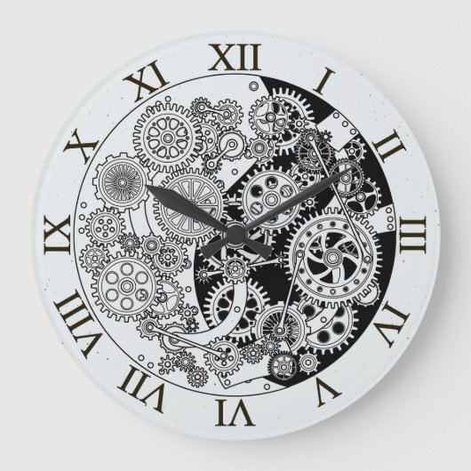 Mécanisme d'horloge avec roulettes Mur Horloge (Recto)