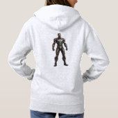 Mech Warrior Hero Pullover SciFi Gamer BOLD (Achterkant)