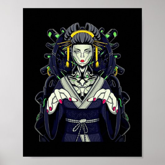 Mecha Geisha Poster (Voorkant)