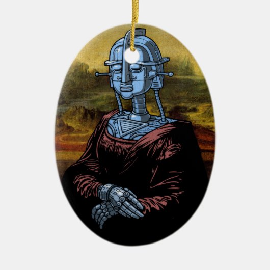 Mecha Lisa Keramisch Ornament (Voorkant)