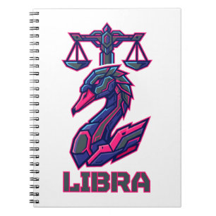 Mecha SciFi Cyber Weegschaal Zodiac Gaming Pantser Notitieboek