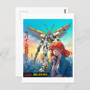 MECHA WARRIOR - KAORI'S ANGEL SUITE MK78 BRIEFKAART