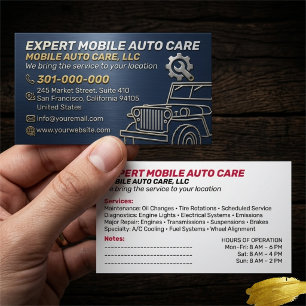 Mechani Service Auto Reparatie & Auto AC Specialis Visitekaartje