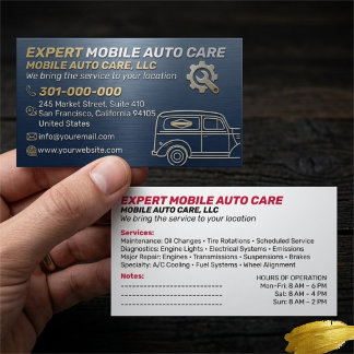 Mechani Service Auto Reparatie & Auto Airco Specia Visitekaartje