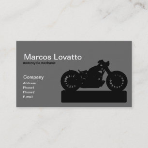 mechanic motorfiets visitekaartje