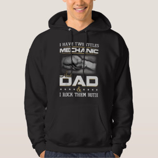 Mechanic Papa Humor Quote Design Kleding Hoodie