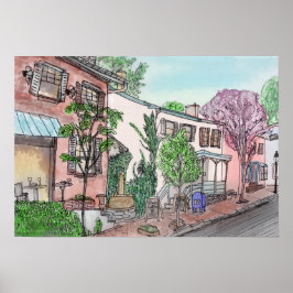 Mechanic Street, New Hope, PA Poster