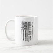 Mechanic USA Flag Distressed design Koffiemok (Links)