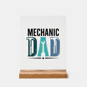 Mechanic Vader Vintage Tool Typography Design_1 Acryl Bord