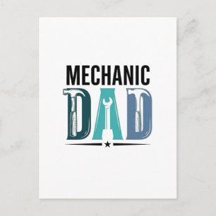 Mechanic Vader Vintage Tool Typography Design_1 Briefkaart