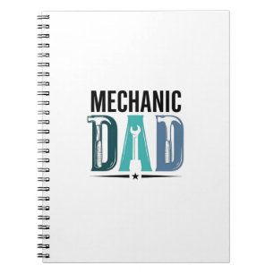 Mechanic Vader Vintage Tool Typography Design_1 Notitieboek