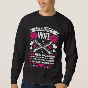 Mechanic Wife Vriendin Husband Wedding Anniversa Trui
