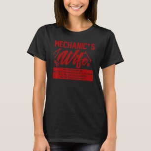 Mechanica Wife Funny Auto Mechanic Car Mechanic Fo T-shirt