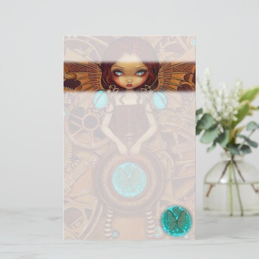 "Mechanical Angel I"-banketbakkerij Briefpapier (Staand voorkant)