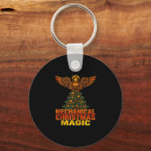 Mechanical Christmas Magic Xmas Fairy Angel Tank T Sleutelhanger (Voorkant)