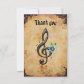 Mechanical clef bedankkaart (Voorkant)