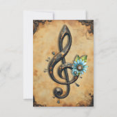 Mechanical clef bedankkaart (Achterkant)