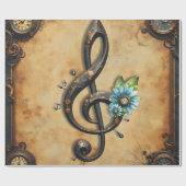 Mechanical  clef  cadeaupapier (Vlak)