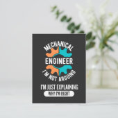 Mechanical Engineer, Mechanical Engineering Bedankkaart (Staand voorkant)