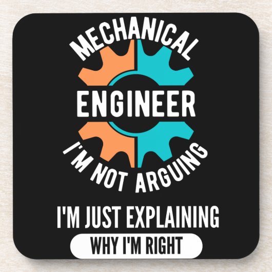 Mechanical Engineer, Mechanical Engineering Bier Onderzetter (Voorkant)