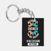 Mechanical Engineer, Mechanical Engineering Sleutelhanger (Voorkant Links)