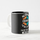 Mechanical Engineer, Mechanical Engineering Tweekleurige Koffiemok (Voorkant links)