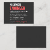 Mechanical ENGINEER Visitekaartje (Voorkant / Achterkant)