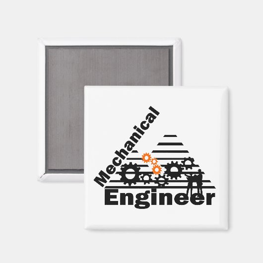 Mechanical Engineering Funny Engineer Magneet (Voorkant / Achterkant)