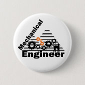 Mechanical Engineering Funny Engineer Ronde Button 5,7 Cm (Voorkant)
