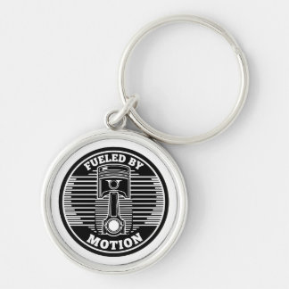 Mechanical Kinetic Piston Circular Mark Sleutelhanger