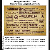 Mechanical Works Factory Typography FA7 Decoupage Tissuepapier