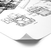 Mechanics Car Enthusiast Men Engine Eces  Poster (Hoek)