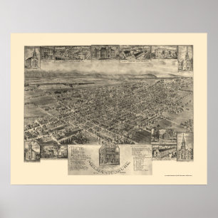 Mechanicsburg, PA Panoramic Map - 1903 Poster
