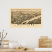 Mechanicville, NY Panoramic Map - 1885 Poster (Keuken)
