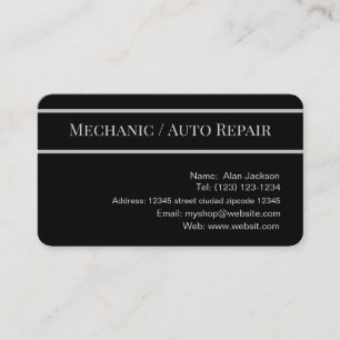 \Mechanisch / Auto Repair Visitekaartje bewerkbaar