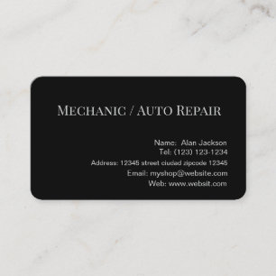 \Mechanisch / Auto Repair Visitekaartje bewerkbaar