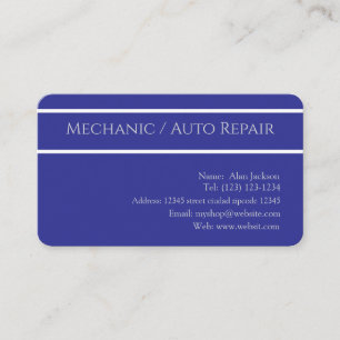 \Mechanisch / Auto Repair Visitekaartje bewerkbaar