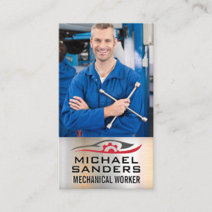Mechanisch gereedschap Autoreparatie Visitekaartje