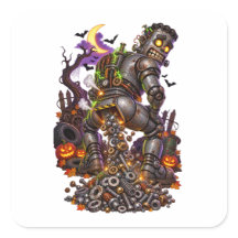 Mechanisch Halloween-monster dat noten en bouten p