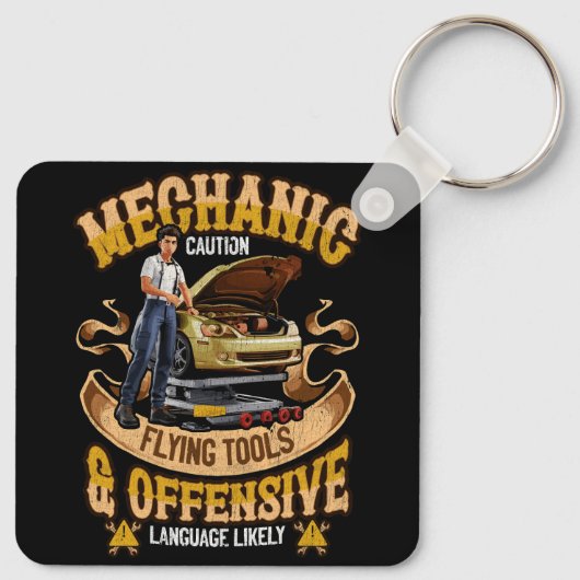 Mechanisch handgereedschap voor het vliegen met ha sleutelhanger (Achterkant)