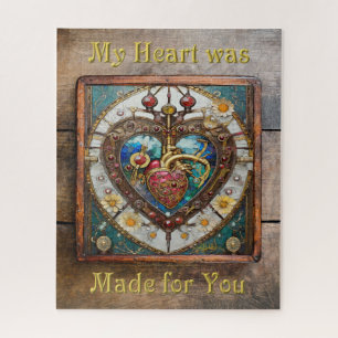 Mechanisch Hart Anatomische Steampunk Serie Legpuzzel