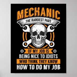 Mechanisch het moeilijkste deel van het Vliegtuig  Poster