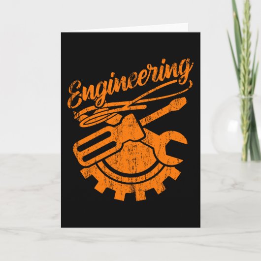 Mechanisch ingenieur Funny Engineering Tools Kaart (Voorkant)