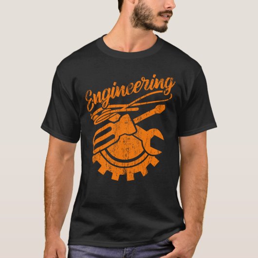 Mechanisch ingenieur Funny Engineering Tools T-shirt (Voorkant)
