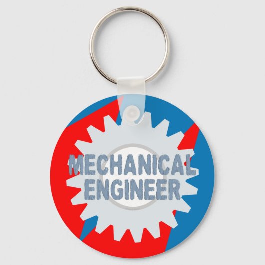 Mechanisch Ingenieur Kleurenblok Sleutelhanger (Voorkant)