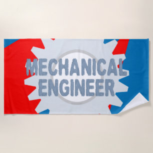 Mechanisch Ingenieur Kleurenblok Strandlaken